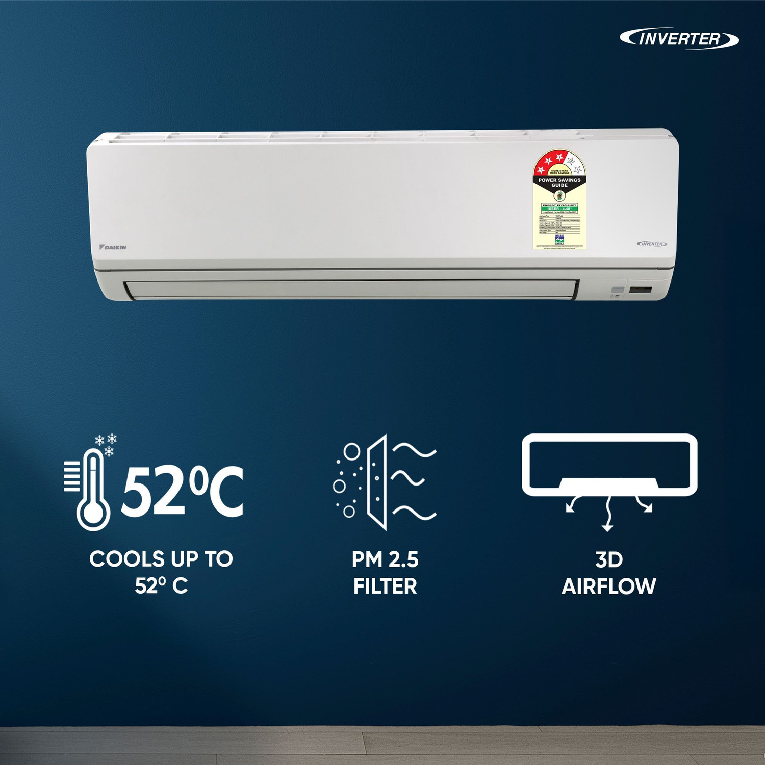 Image of Daikin 2026 Model 2 Ton 3 Star Split Inverter AC