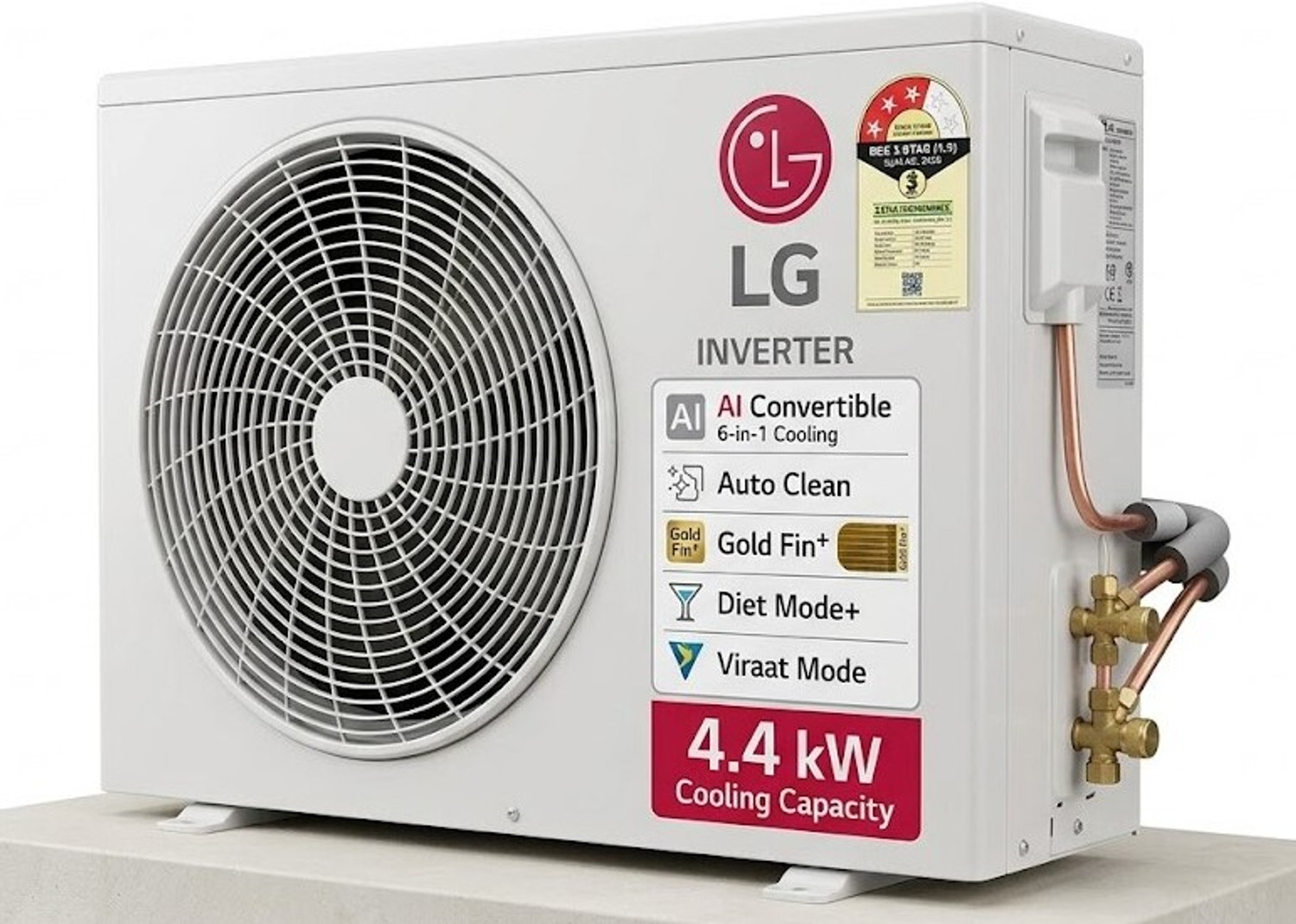 Image of LG 2026 Model 1.5 Ton 3 Star Split Inverter AC