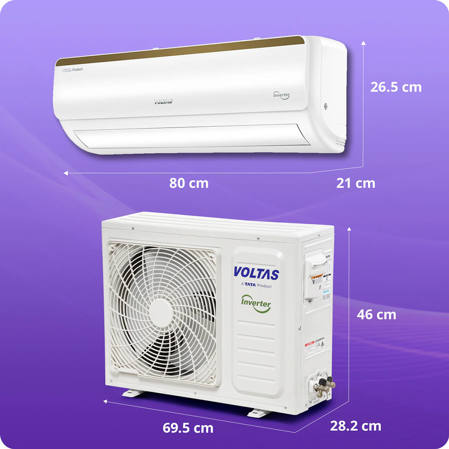Image of Voltas 2026 Model 1 Ton 3 Star Split Inverter AC