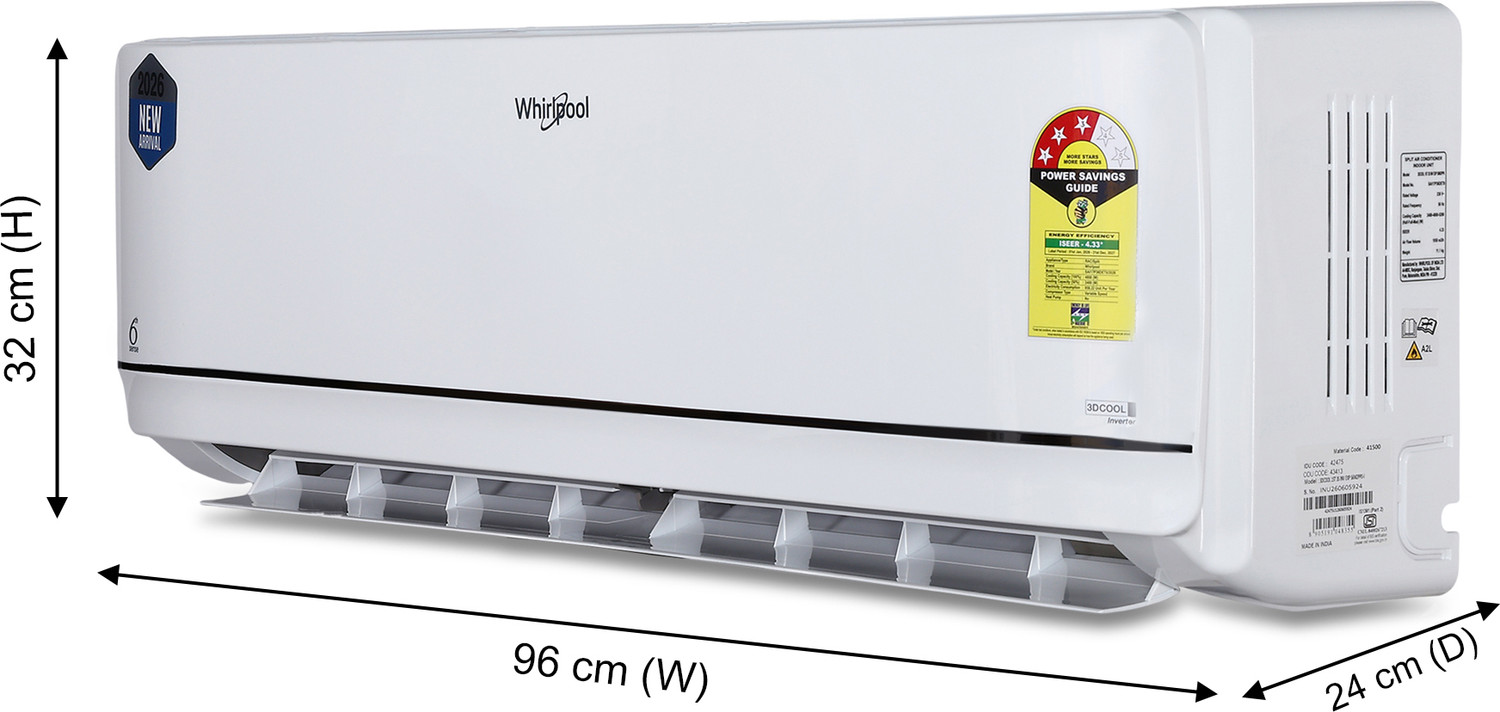 Image of Whirlpool 2026 Model 1.5 Ton 3 Star Split Inverter AC