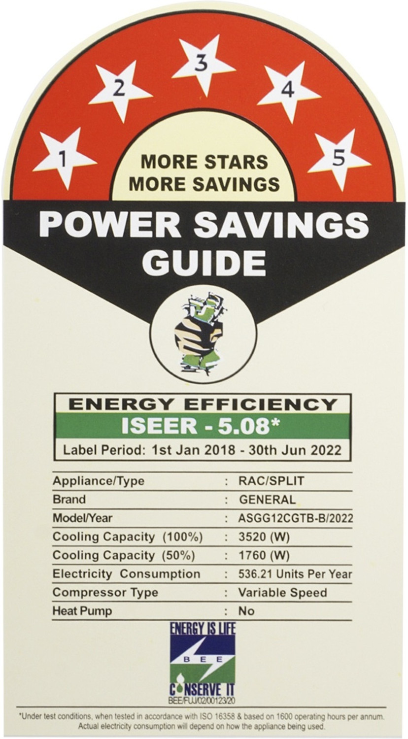 Image of O-General 2022 Model 1 Ton 5 Star Split Inverter with Wi-fi AC