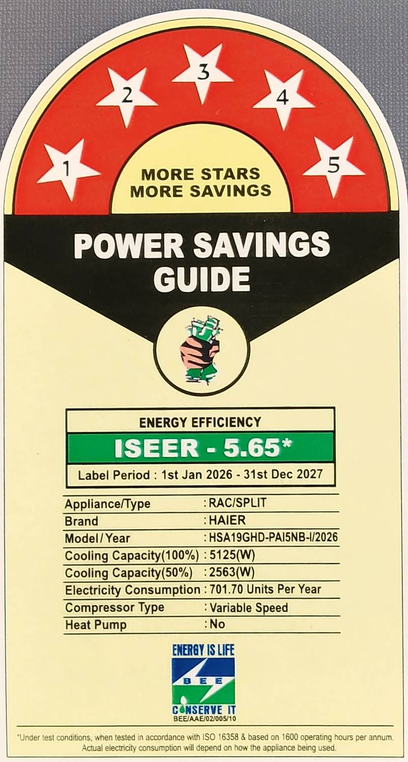 Haier 2026 1.6 Ton 5 Star Split Inverter AC - Image 3