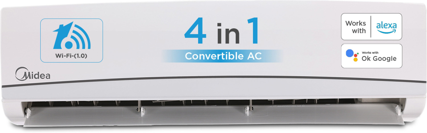 Image of Midea 2025 Model 2 Ton 3 Star Split Inverter with Wi-fi 4 in 1 Convertible Cooling AI HD Filter with Auto Cleanser, SANTIS NEO RYL AC