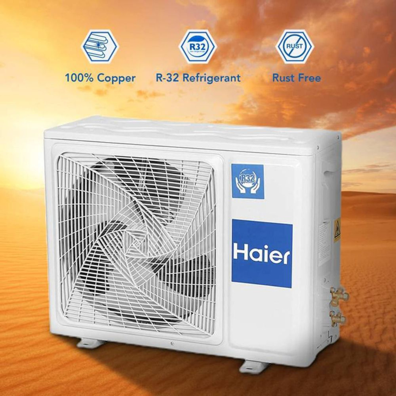 Image of Haier 2026 Model 1.6 Ton 5 Star Split HEXA Inverter with Wi-fi AC