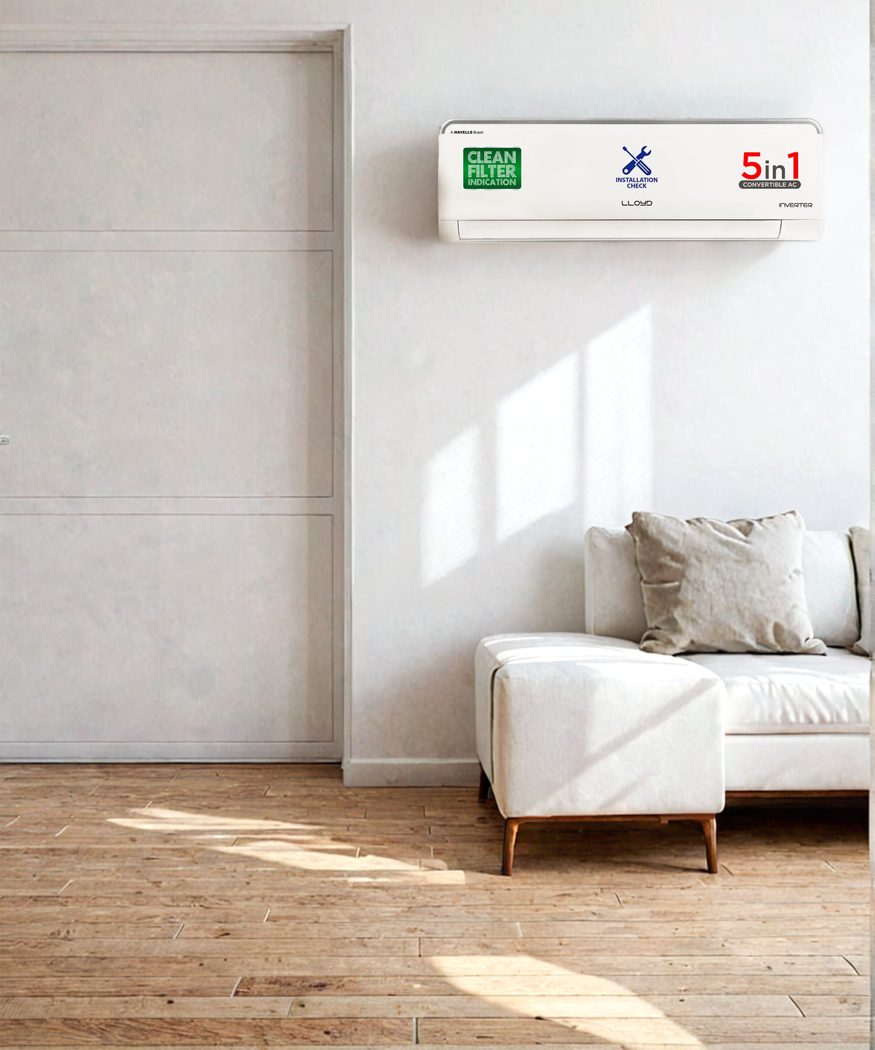 Image of Lloyd 2025 Model 0.8 Ton 3 Star Split Inverter AC