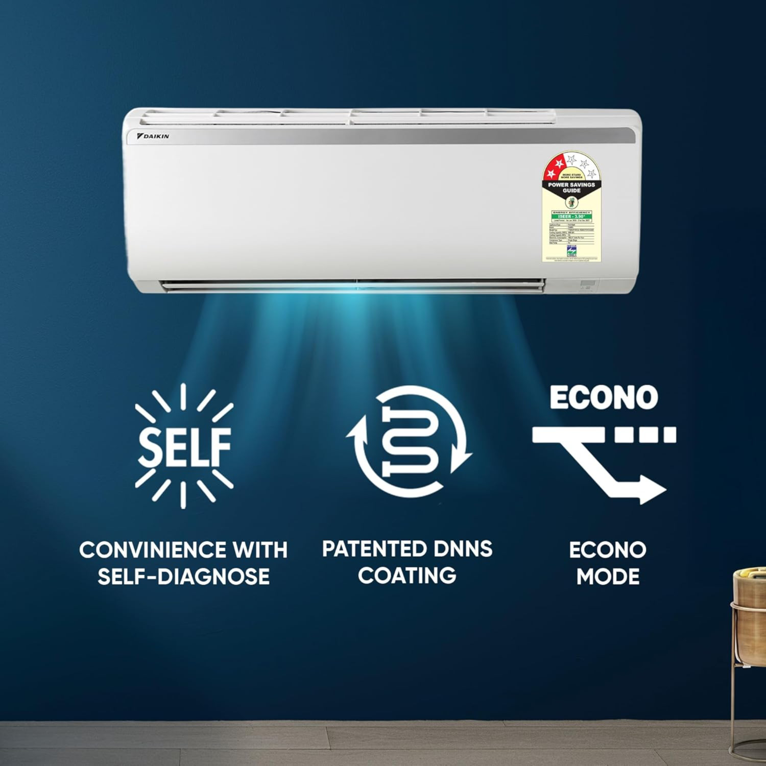 Image of Daikin 2026 Model 1.5 Ton 2 Star Split Fixed Speed AC