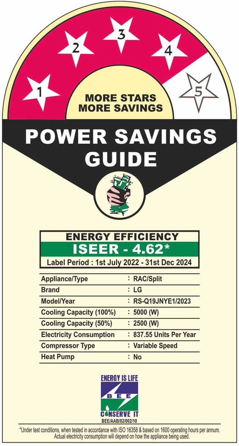 Image of LG 2023 Model 1.5 Ton 4 Star Split Inverter 4 Way Swing, HD Filter with Anti-Virus Protection AC