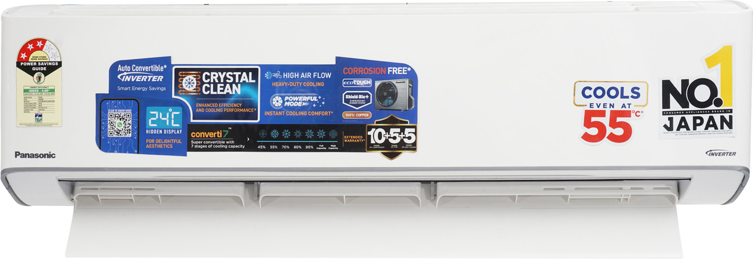 Image of Panasonic 2025 Model 1.5 Ton 3 Star Split Inverter AC