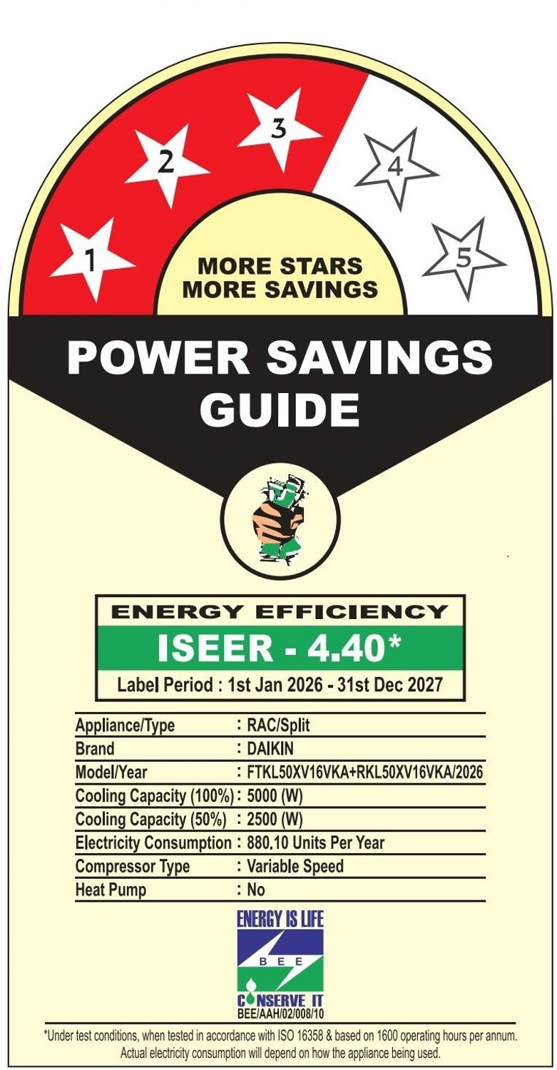 Image of Daikin 2026 Model 1.5 Ton 3 Star Split Inverter AC
