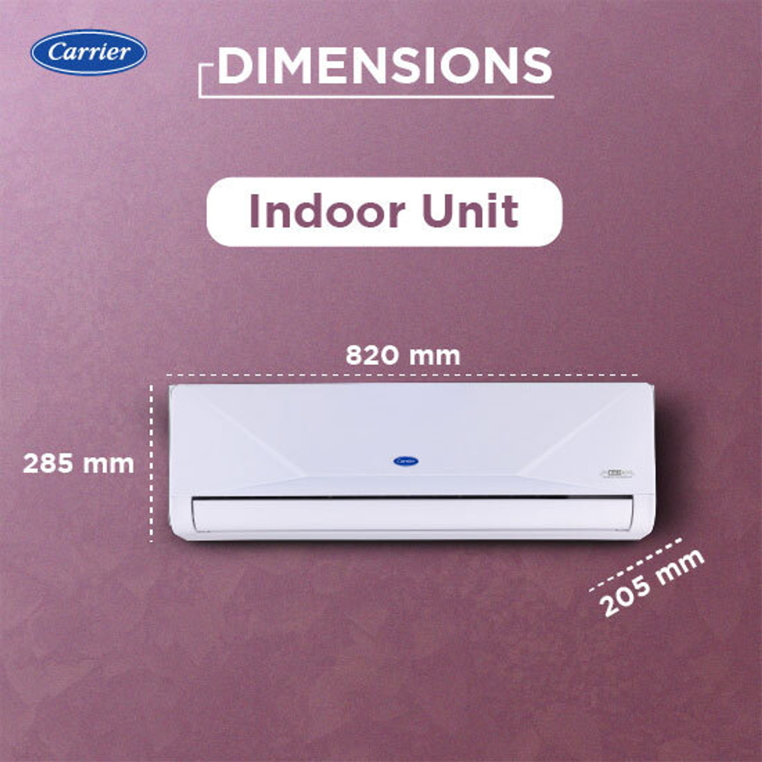 Image of CARRIER 2025 Model 1 Ton 3 Star Split Inverter with Wi-fi AC