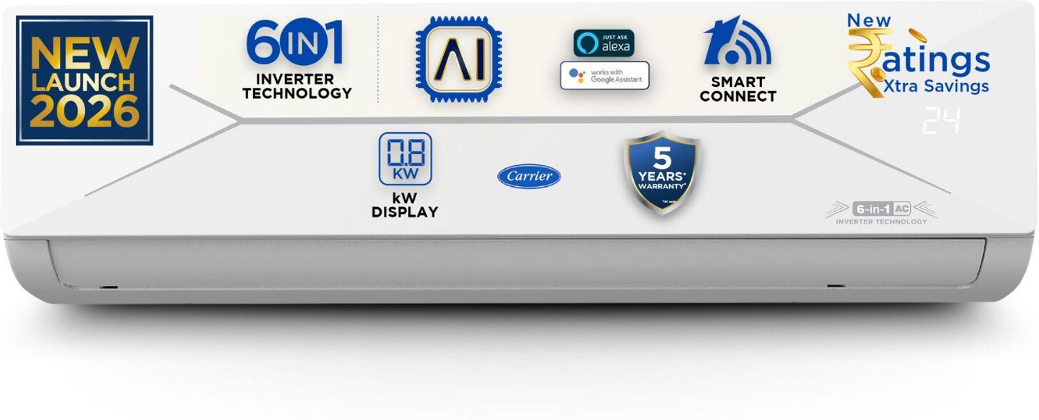 Image of CARRIER 2026 Model 1.5 Ton 3 Star Split Inverter with Wi-fi AC