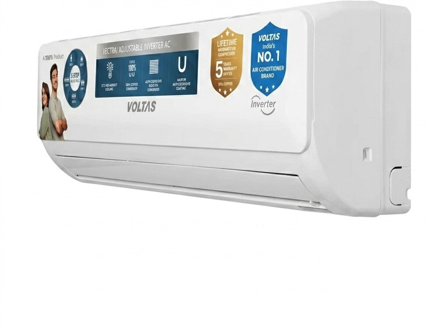 Image of Voltas 2026 Model 1.5 Ton 5 Star Split Inverter AC