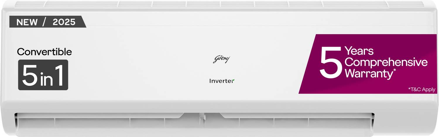 Godrej 2025 Model 1.5 Ton 5 Star Split Inverter 5-In-1 Convertibl
