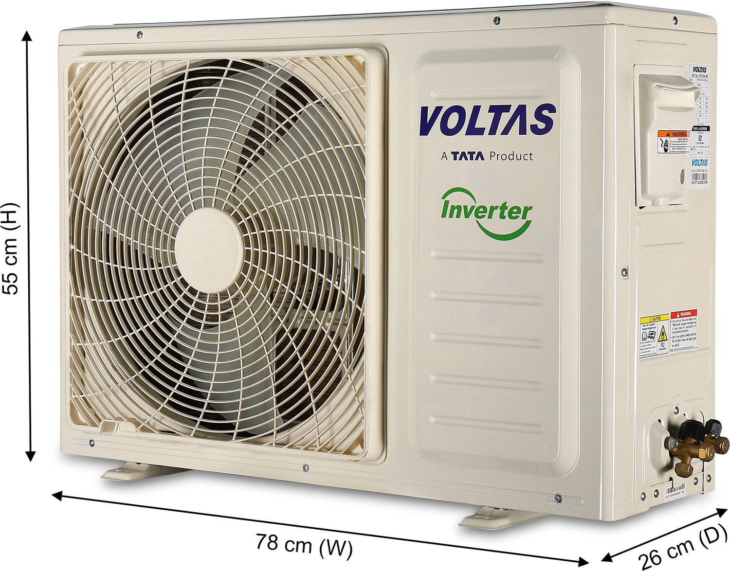 Image of Voltas 2025 Model 1.5 Ton 3 Star Split Inverter with Wi-fi AC