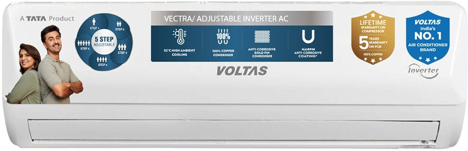 Image of Voltas 2026 Model 1.5 Ton 5 Star Split Inverter AC