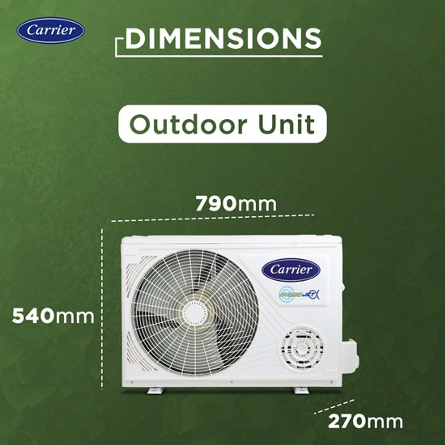 Image of CARRIER 2025 Model 1.5 Ton 5 Star Split Inverter with Wi-fi AC