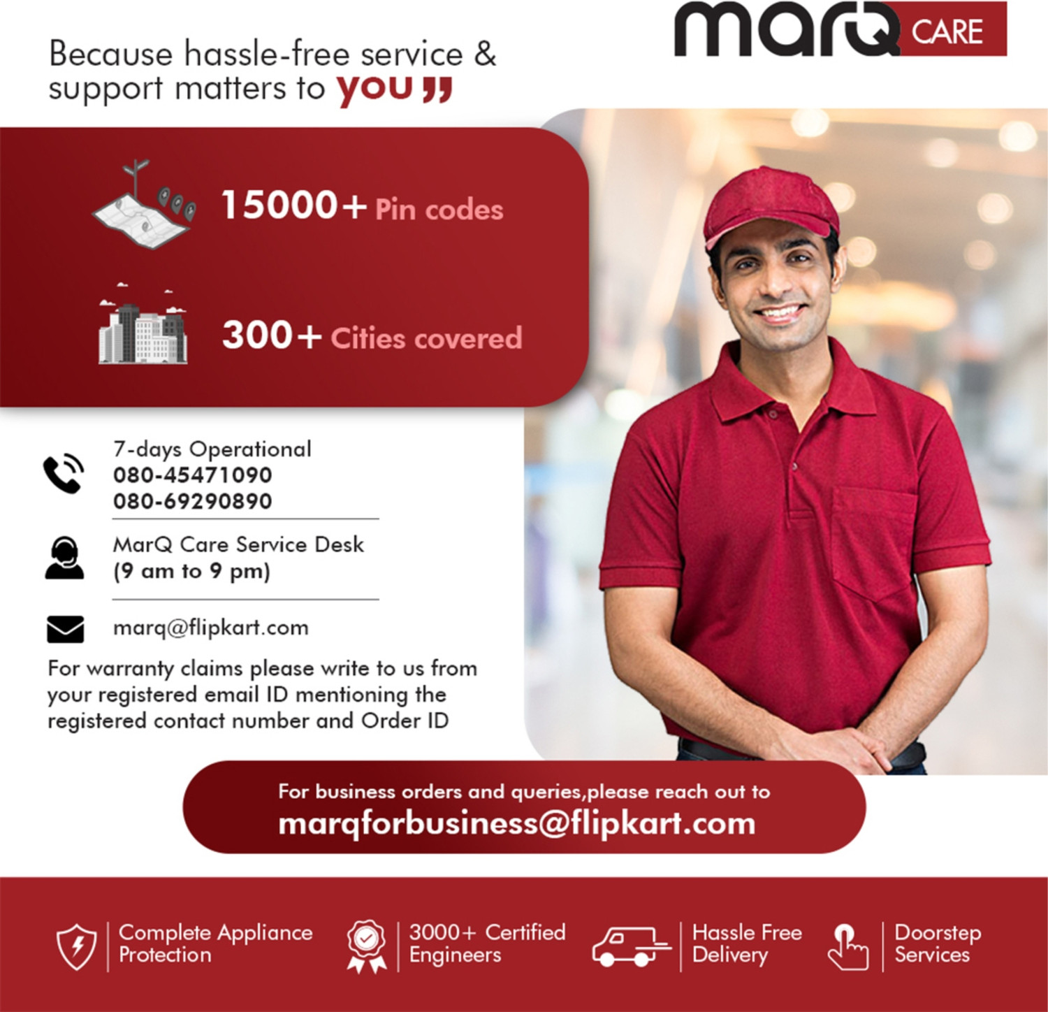Image of MarQ by Flipkart 120W powered by built-in battery Dry Vacuum Cleaner