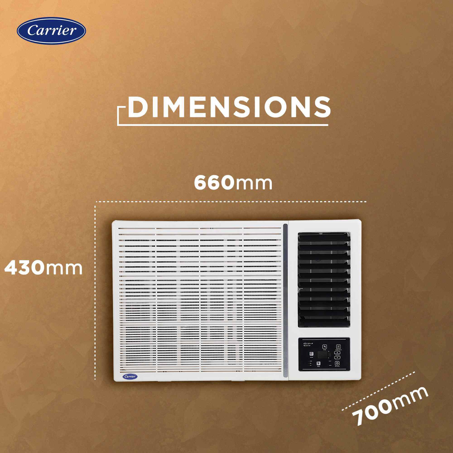 Image of CARRIER 2025 Model 1.5 Ton 5 Star Window Inverter AC