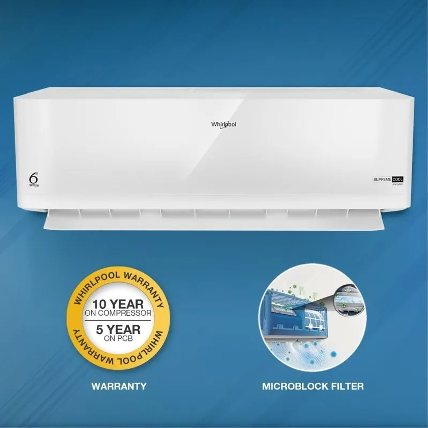 Image of Whirlpool 2025 Model 2 Ton 3 Star Split Inverter AC