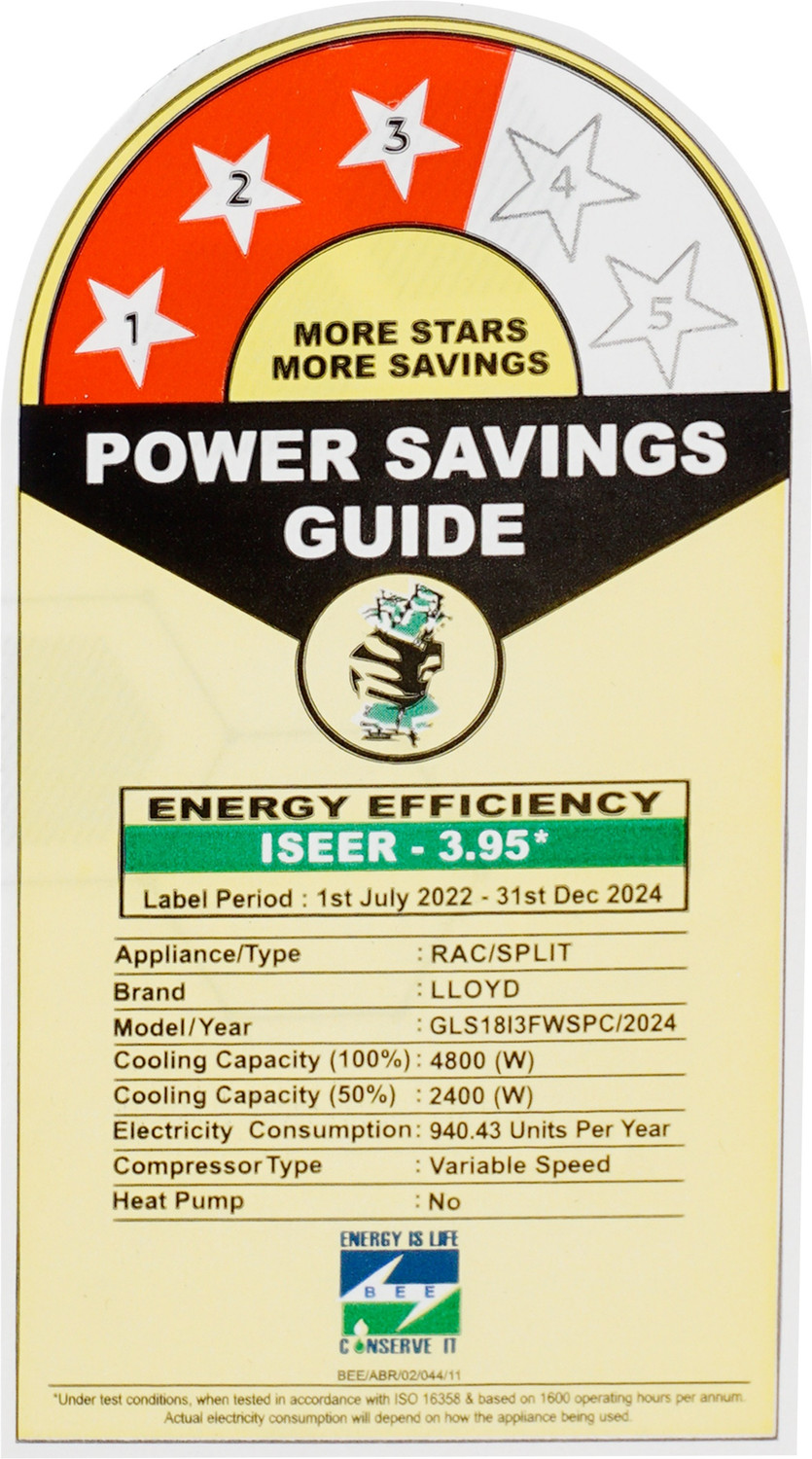 Image of Lloyd 2024 Model 1.5 Ton 3 Star Split Inverter AC