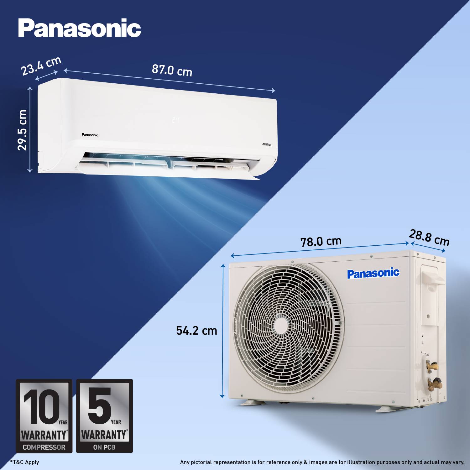 Panasonic 2026 1.5 Ton 3 Star Split Inverter AC - Image 3