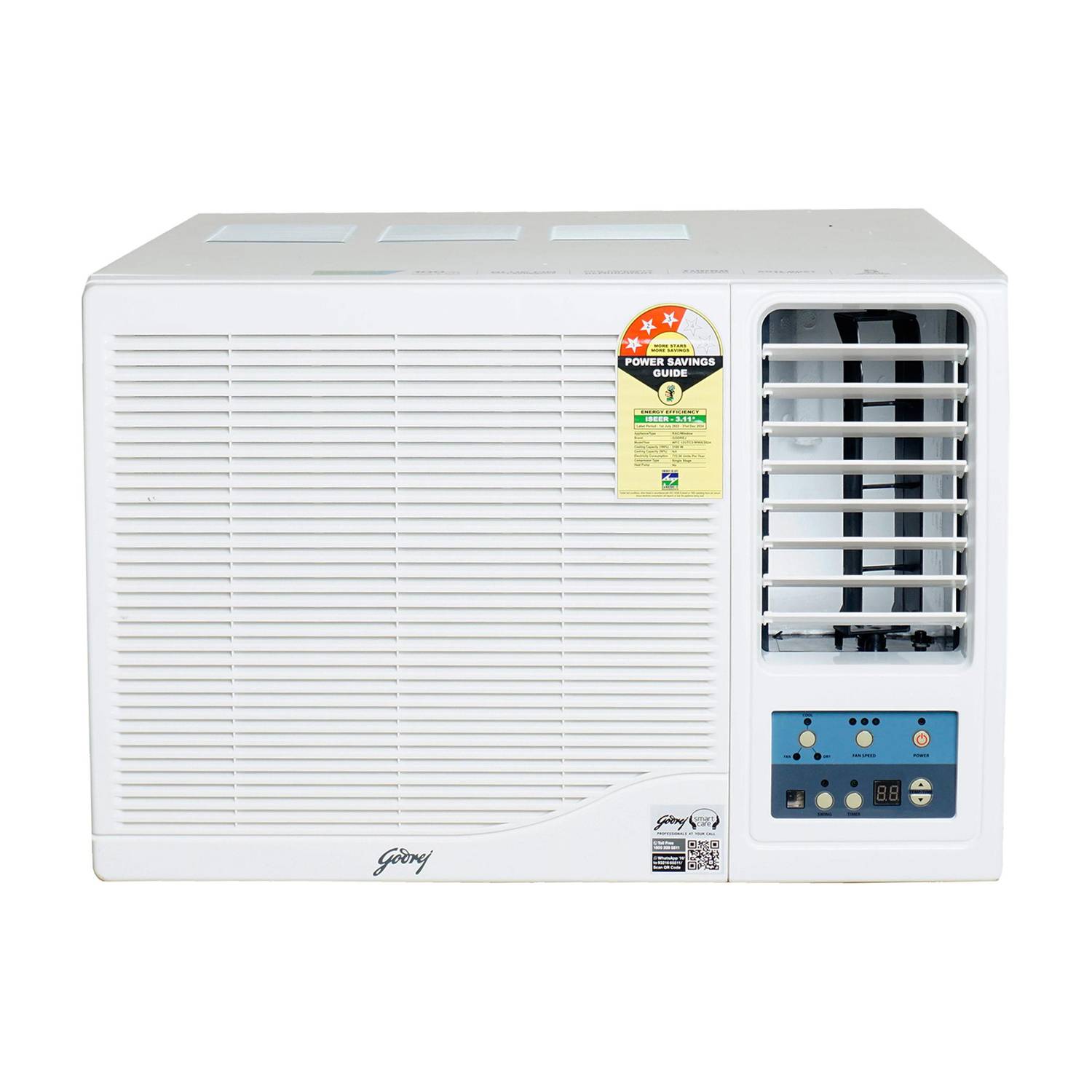Godrej 2024 Model 1 Ton 3 Star Window Fixed Speed AC