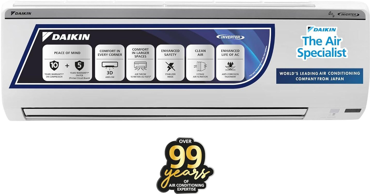 Image of Daikin 2026 Model 1.2 Ton 5 Star Split Inverter AC