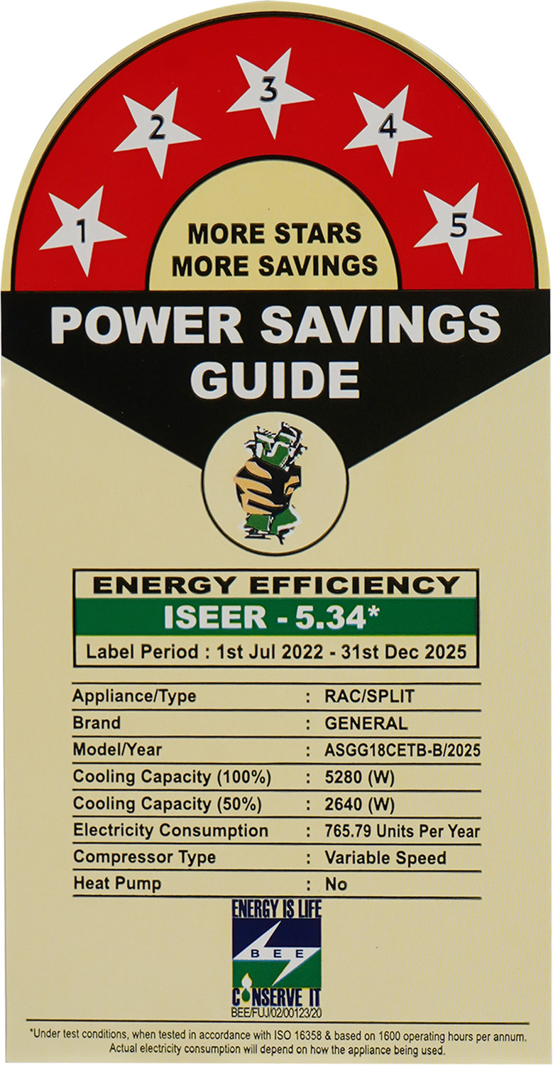 Image of O-General 2025 Model 1.5 Ton 5 Star Split Inverter AC