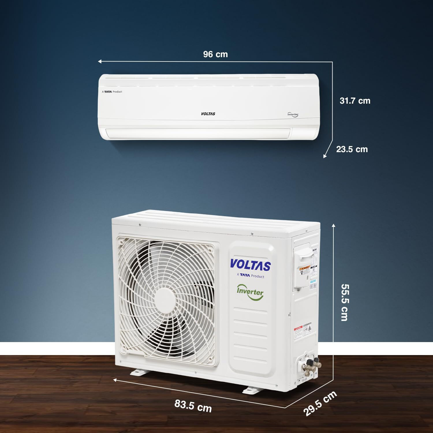 Image of Voltas 2025 Model 1.5 Ton 5 Star Split Inverter AC