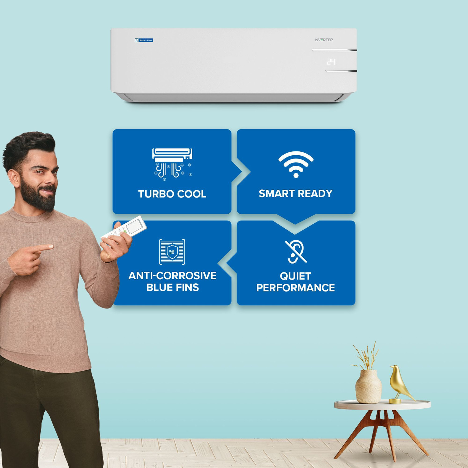 Image of Blue Star 2025 Model 1.5 Ton 3 Star Split Inverter AC