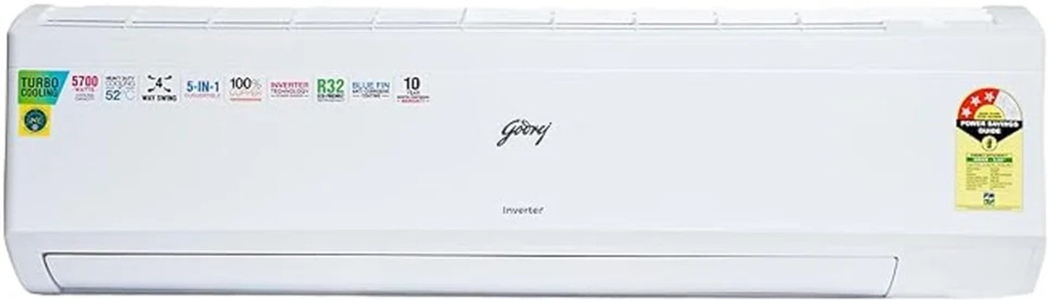 Image of Godrej 2025 Model 1.7 Ton 3 Star Split Inverter AC