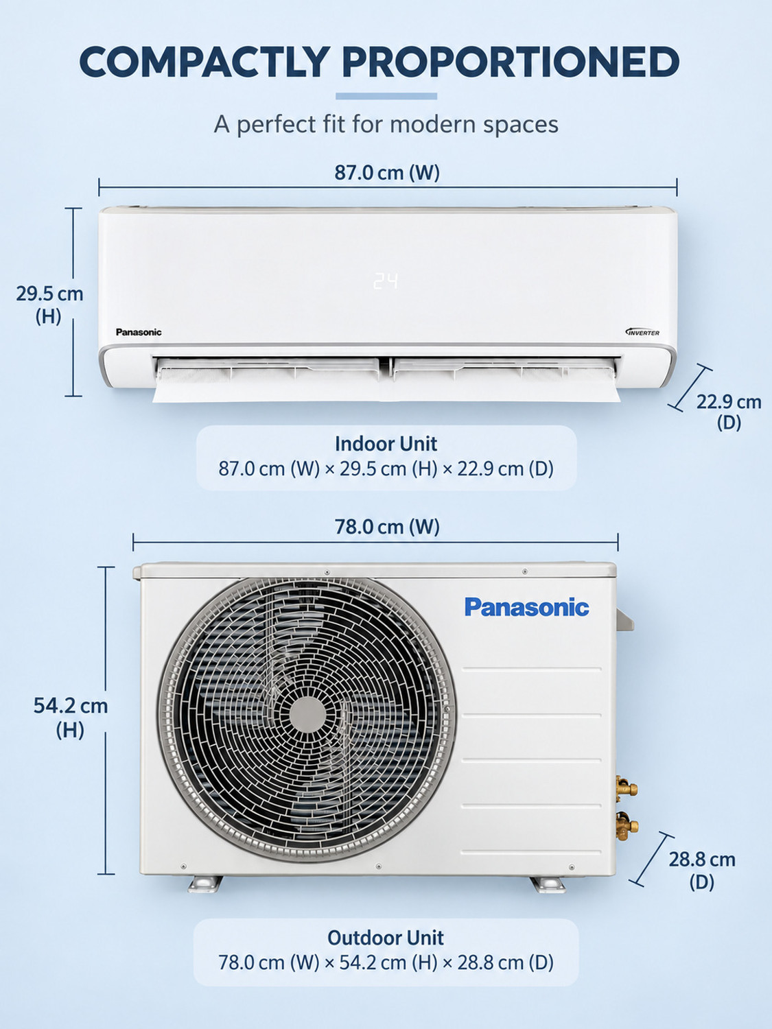 Image of Panasonic 2026 Model 1.5 Ton 3 Star Split Inverter AC