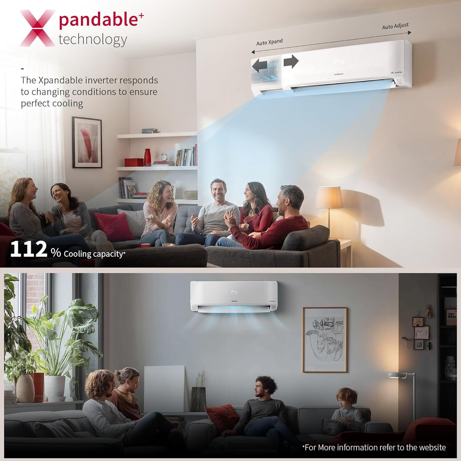 Image of Hitachi 2026 Model 2 Ton 3 Star Split Inverter AC
