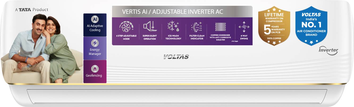 Voltas 2025 Model 1 Ton 3 Star Split Inverter with Wi-fi AC (125I