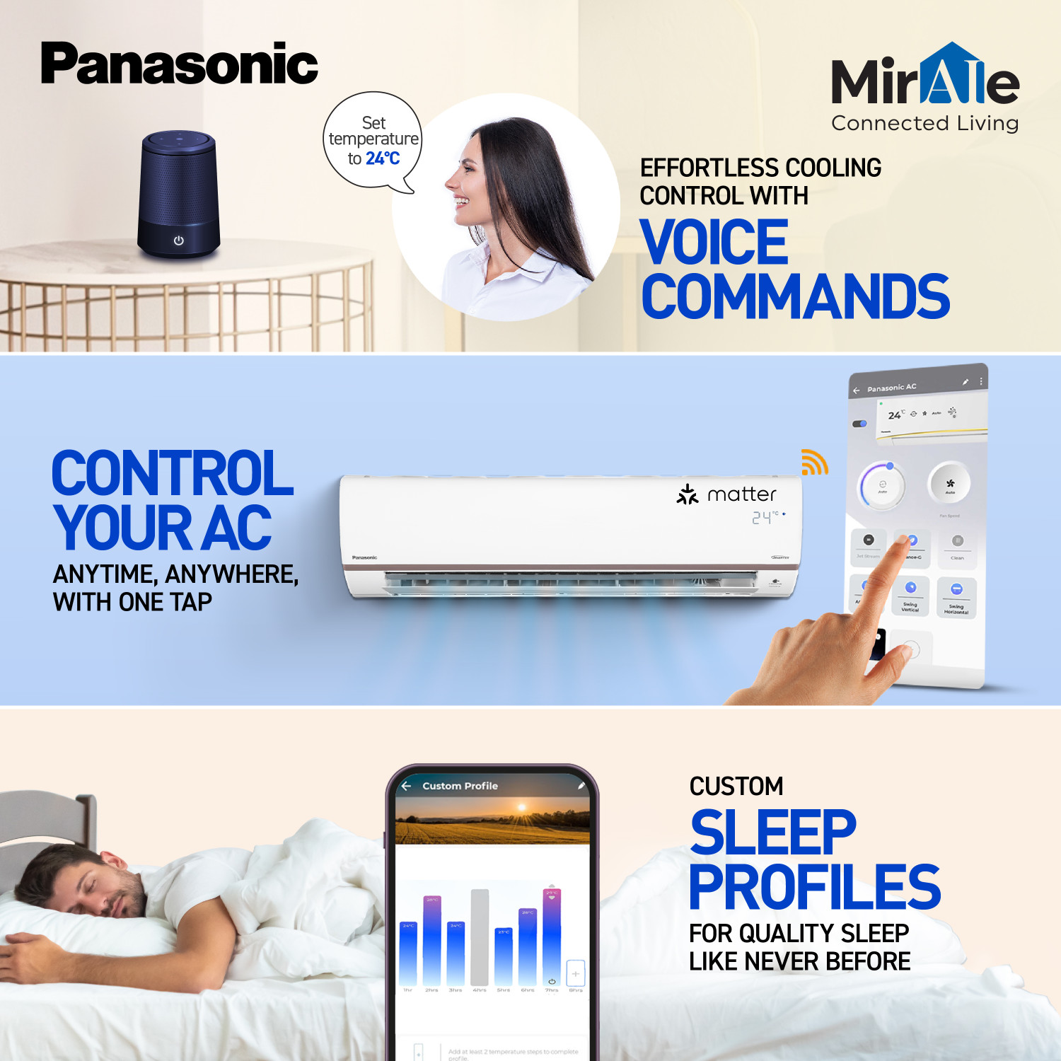 Image of Panasonic 2025 Model 1.5 Ton 5 Star Split Inverter with Wi-fi AC