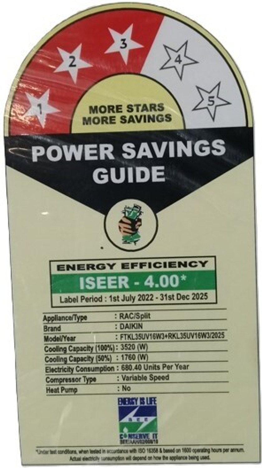 Image of Daikin 2025 Model 1 Ton 3 Star Split Inverter AC