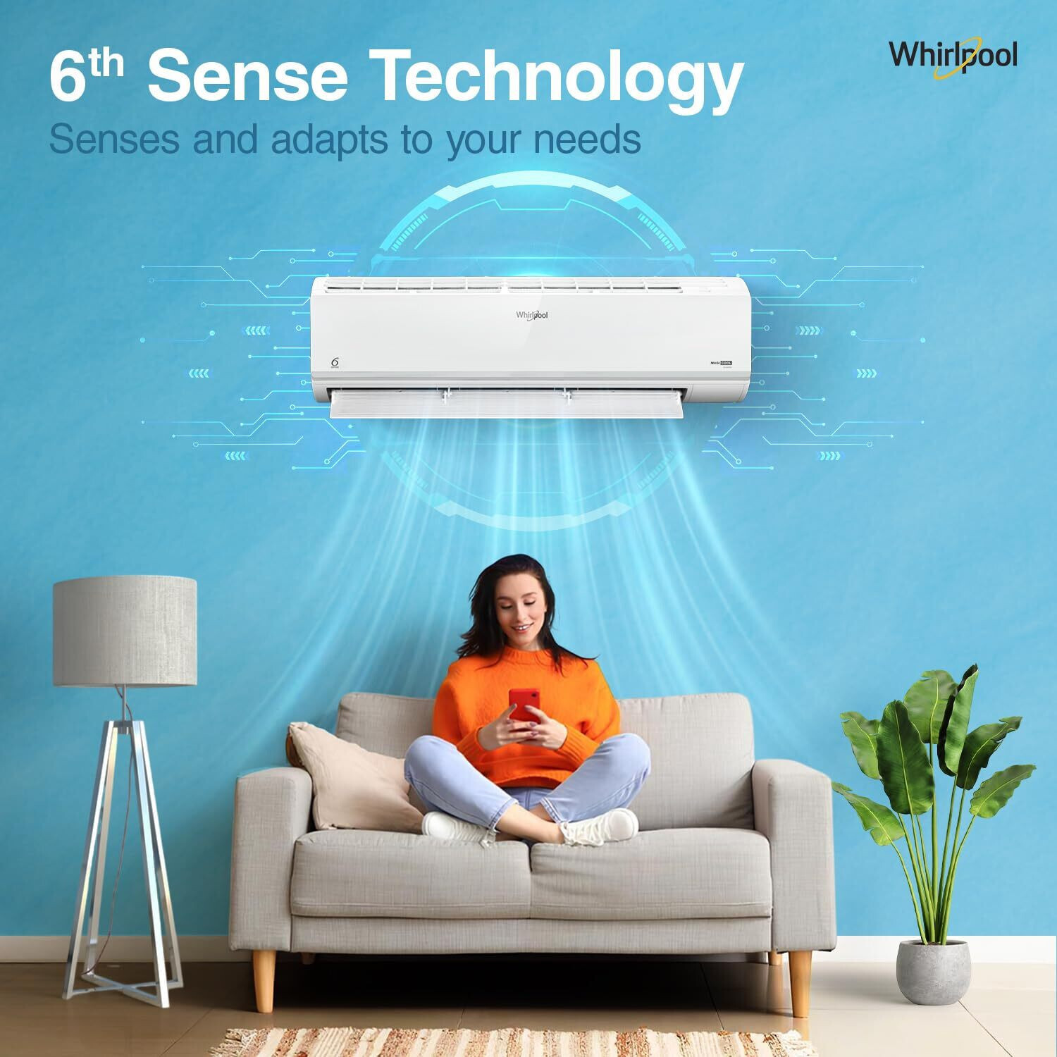 Image of Whirlpool 2025 Model 1.5 Ton 5 Star Split Inverter AC