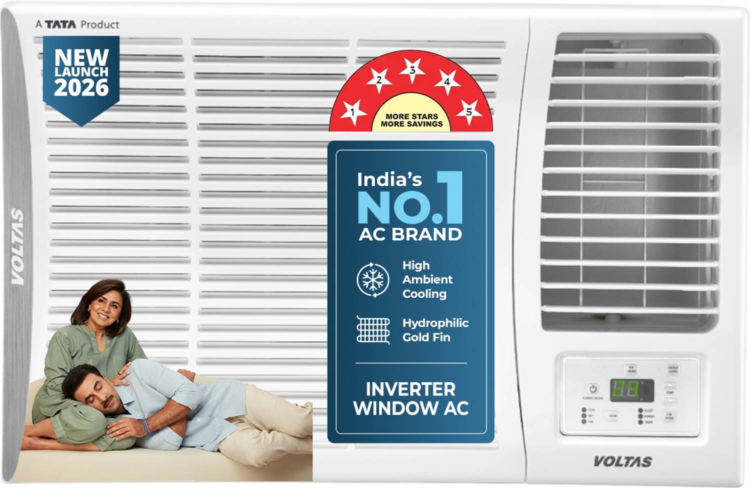 Voltas 2026 1.5 Ton 5 Star Window Inverter AC - Image 1