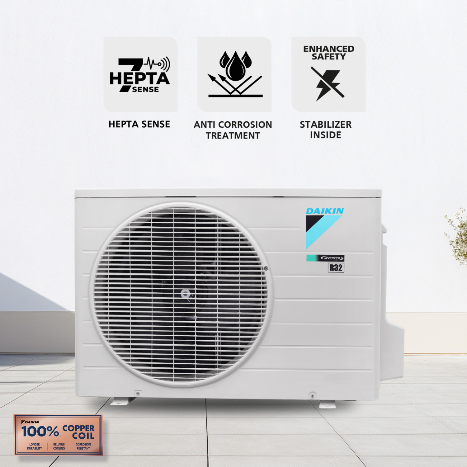 Image of Daikin 2025 Model 1.5 Tons 3 Star Split Inverter AC