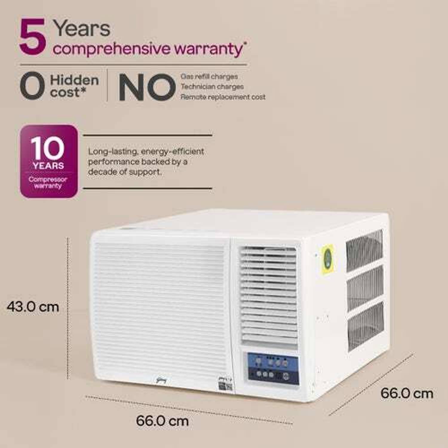 Godrej 2026 1.5 Ton 3 Star Window Inverter AC - Image 3
