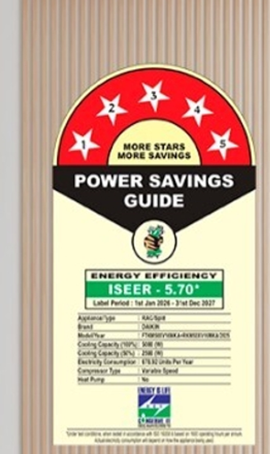 Image of Daikin 2025 Model 1 Ton 5 Star Split Inverter AC