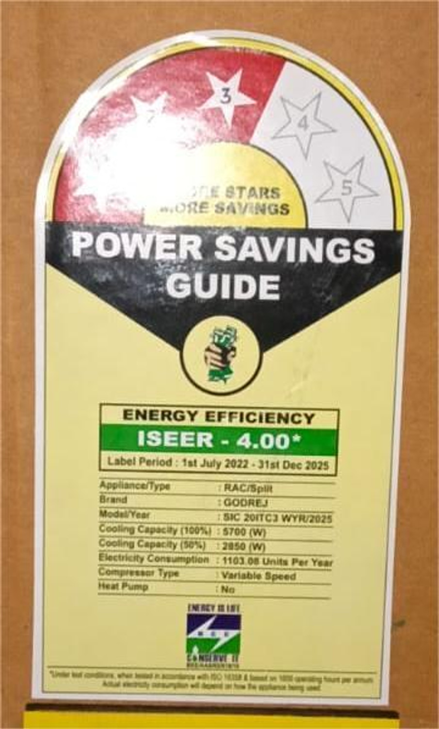 Image of Godrej 2025 Model 1.7 Ton 3 Star Split Inverter AC