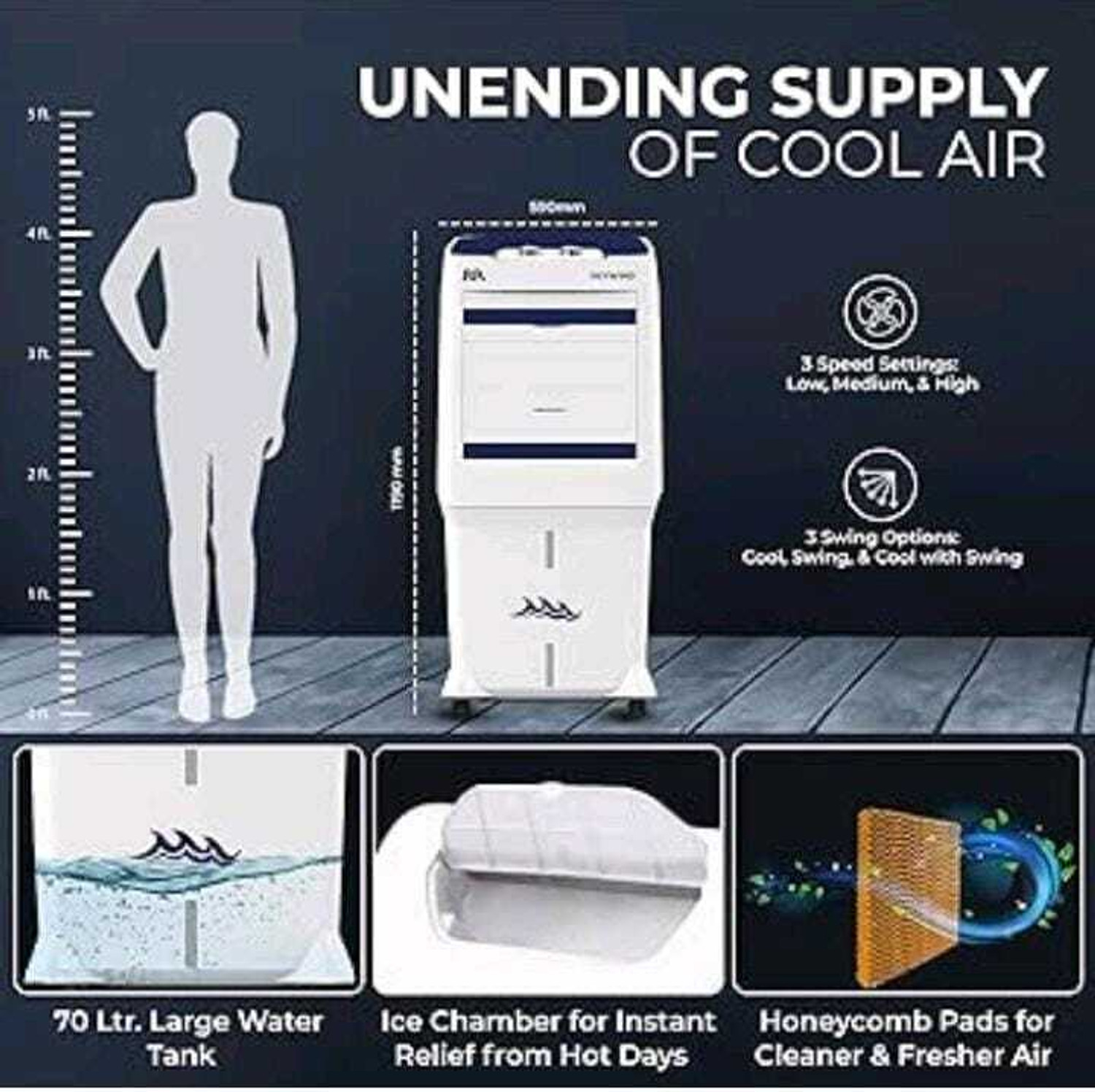 Image of RR Kabel 90 L Desert Air Cooler