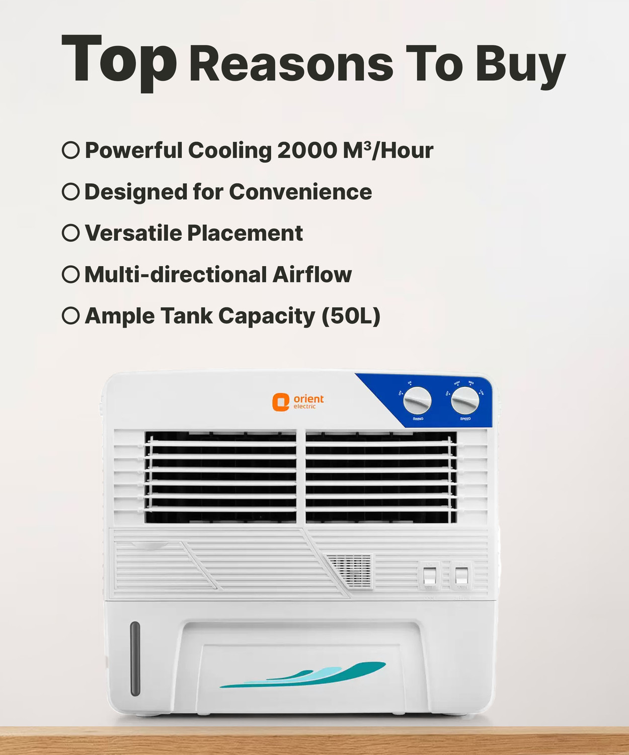 Image of Orient Electric 50 L Window Air Cooler