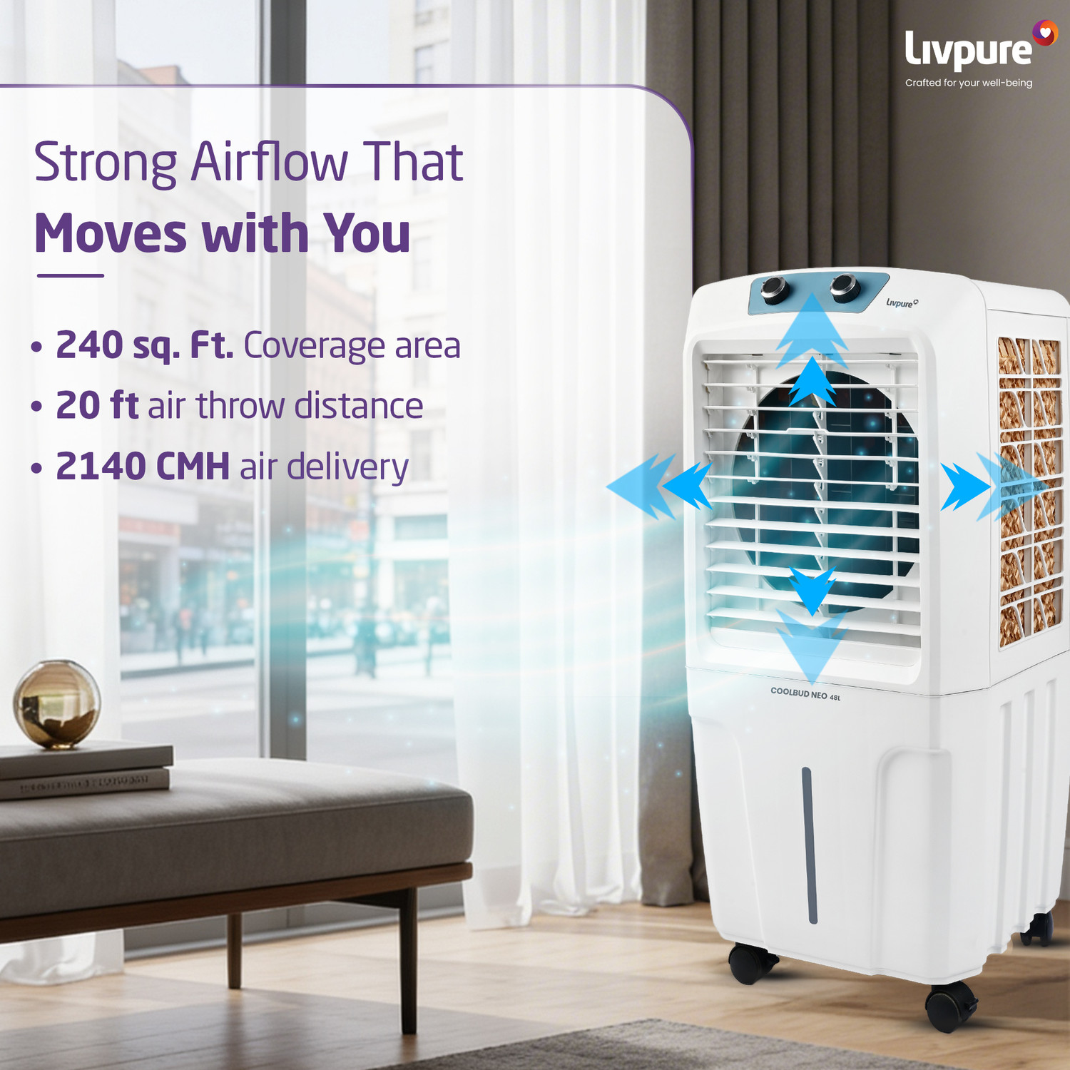 Image of LIVPURE 48 L Desert Air Cooler