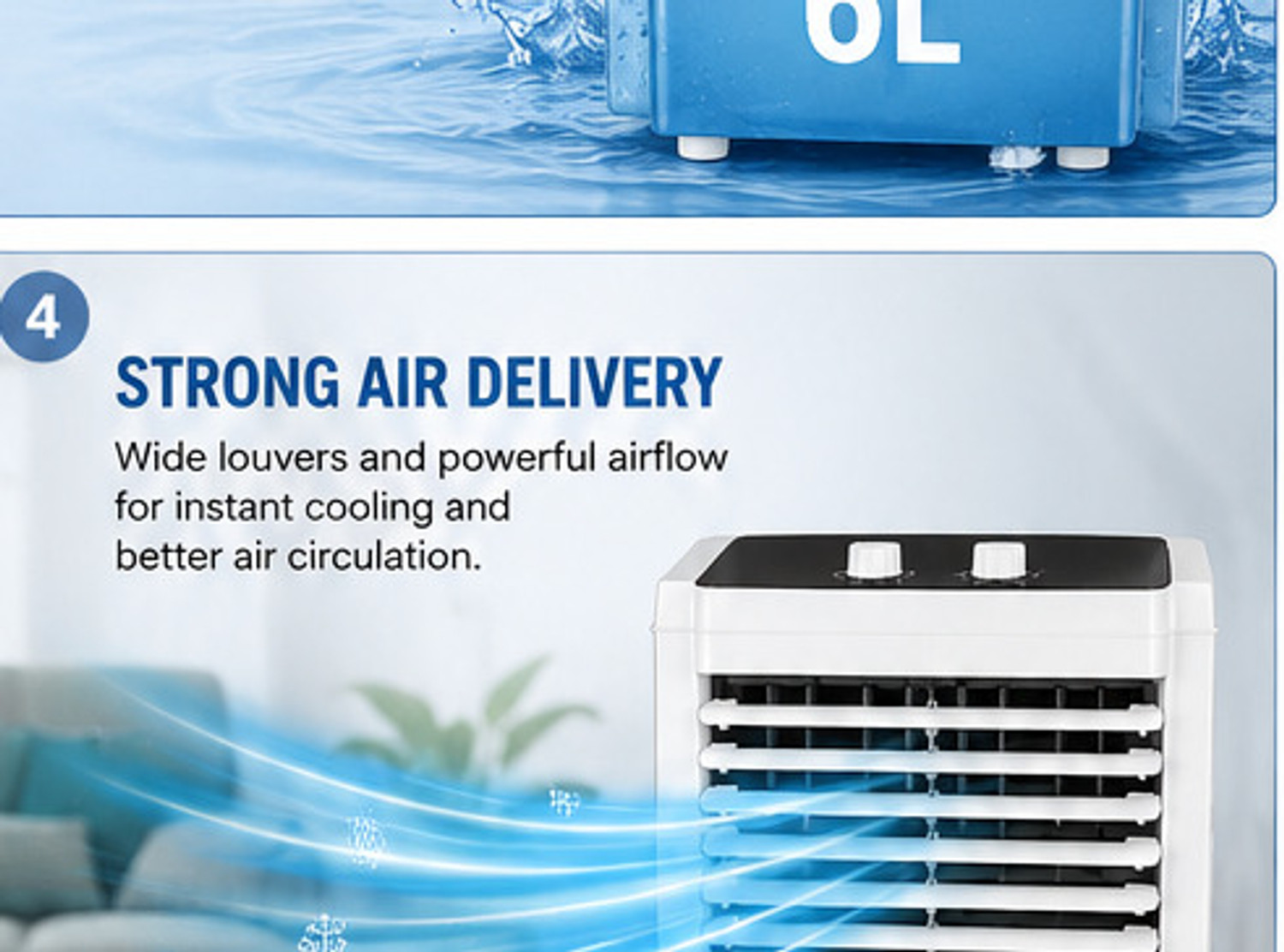 Image of Mccoy 6 L Room /Personal Air Cooler