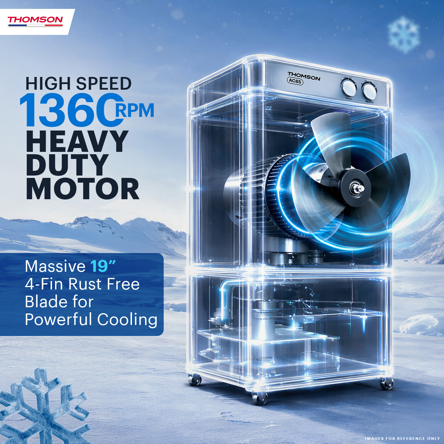 Image of Thomson 85 L Desert Air Cooler With Grab Handle for Easy Mobility