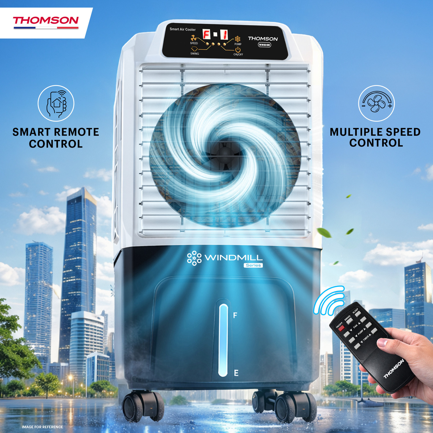 Image of Thomson 60 L Room /Personal Air Cooler With Smart Remote Control Technology