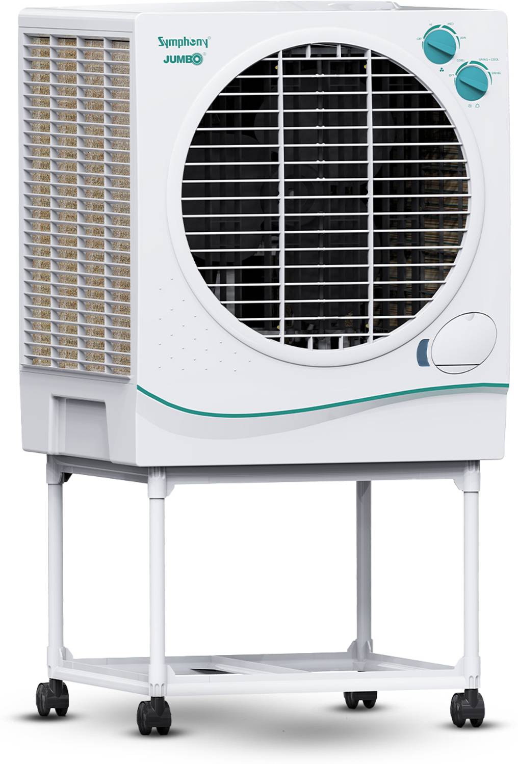 Symphony 51 L Desert Air Cooler Powerful Fan | 5 Star Rated | Auto Louver Movement | Large Cooling Pad Area | CFD Technology for Uniform Cooling | 3-Year Warranty