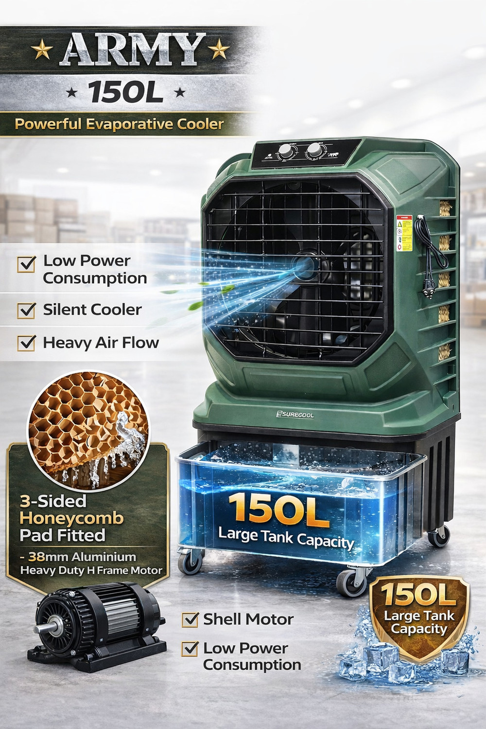 Image of SURECOOL 150 L Desert Air Cooler
